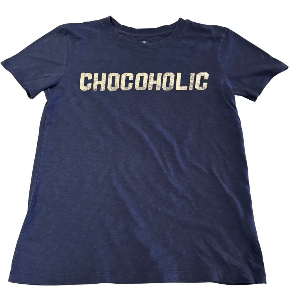 J.Crew Chocoholic Graphic Tee Navy Cotton Short Sleeve Size S - Picture 2 of 6